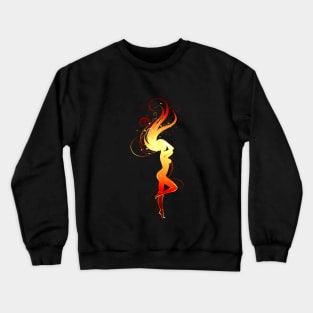 Fiery Girl ( Fire woman ) Crewneck Sweatshirt